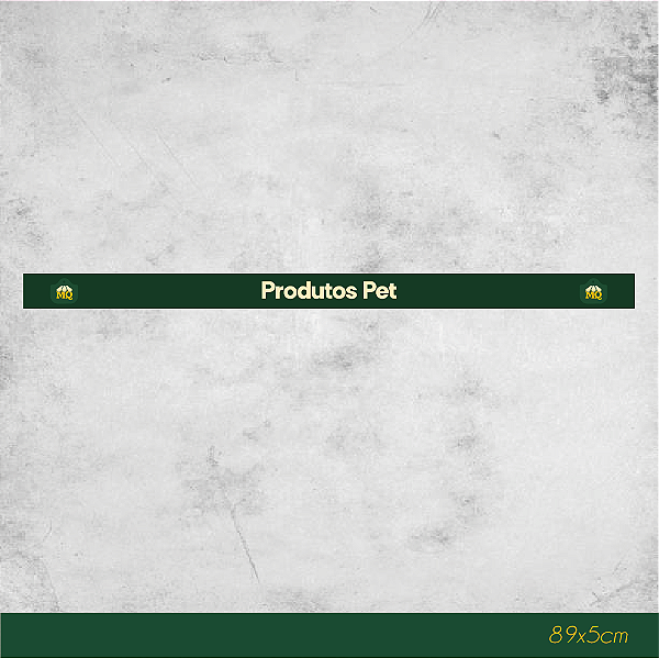 Faixa de Gôndola Produtos Pet 87x4,5cm - Empório