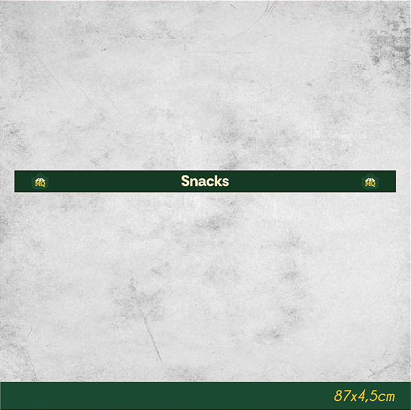 Faixa de Gôndola Snacks 87x4,5cm - Empório