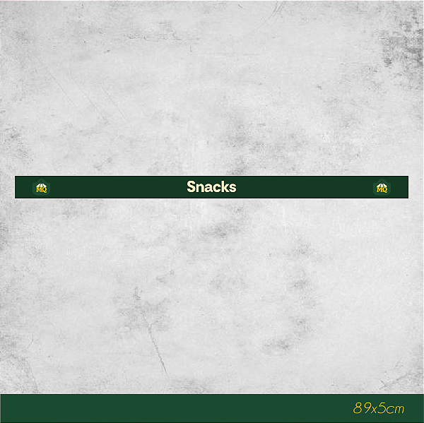 Faixa de Gôndola Snacks 87x4,5cm - Empório