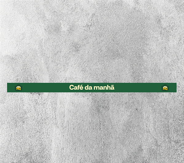 Faixa de Gôndola Café da Manhã 75x4,5cm - Empório