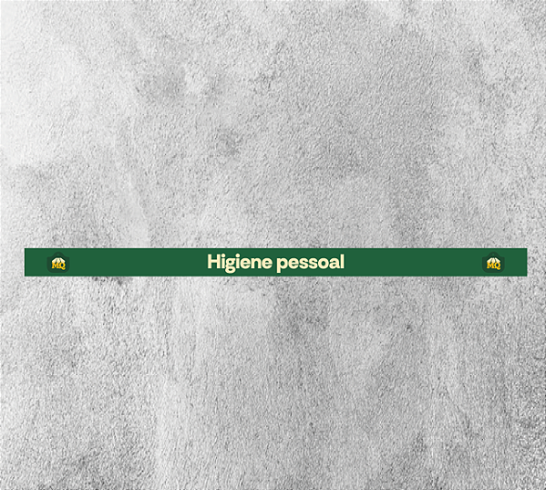 Faixa de Gôndola Higiene Pessoal 75x4,5cm - Empório
