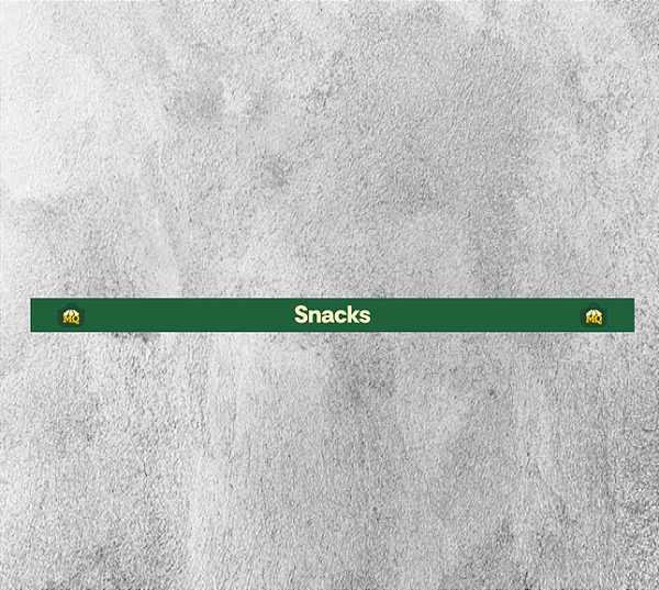 Faixa de Gôndola Snacks 75x4,5cm - Empório