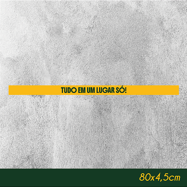 Faixa de Gôndola Tudo em um lugar Só 80x4,5cm - Empório