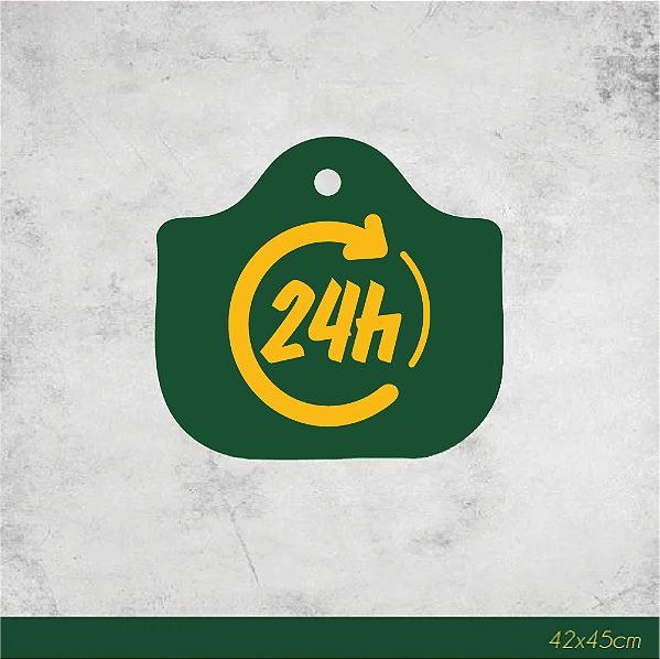 Luminoso 24Hrs 42x45cm Uso Externo