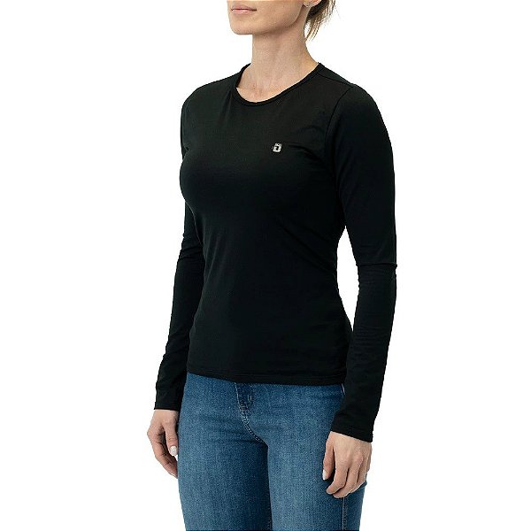 Blusa Segunda Pele Thermo Comfort Feminina - Preta - Invictus