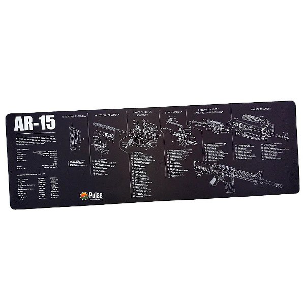 Tapete/Gun Mat  p/ Limpezas de Armas AR-15 - Pulse (LR Alvo)