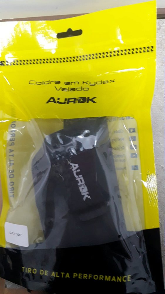 Coldre Velado Kydex CZ P10C Preto - Aurok