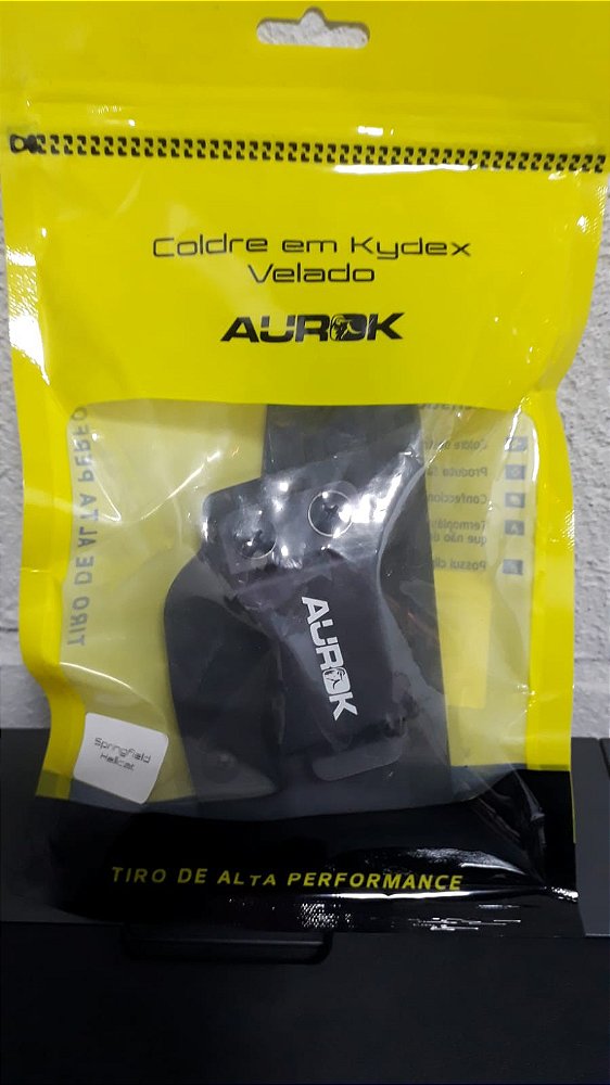 Coldre Velado Kydex Springfield Hellcat Preto - Aurok