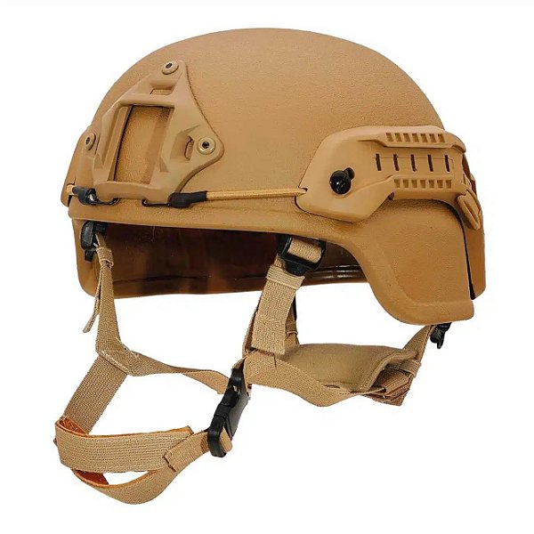 Capacete tático airsoft Plast. Tan - Rossi