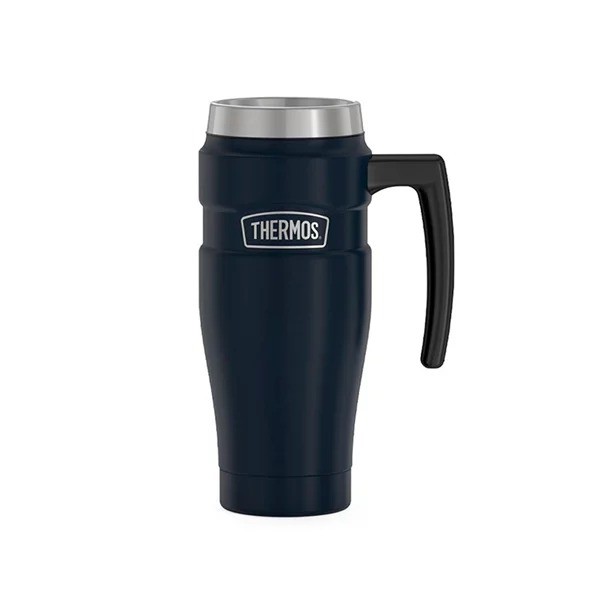 Caneca Térmica 470ml Alpes Com Alça Azul - Thermos
