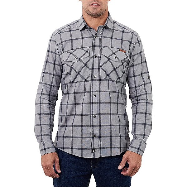 Camisa Lumberjack Invictus  - Cinza