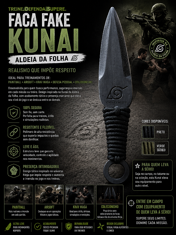 Faca Fake Kunai - CRAYER 02 ®