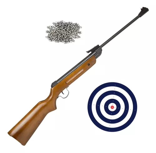 Carabina de Pressão Sport Wood B1 - 5,5MM - Rossi + Chumbinho + Alvos