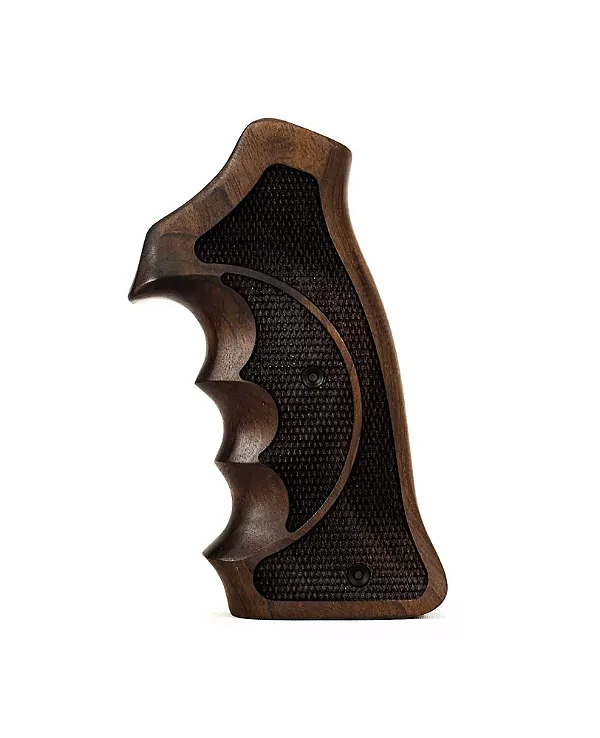 Empunhadura em Madeira "Aptus Grip" Modelo Competição Multiframe s/ Logo Piramide 3D -Tom Escuro - MBT