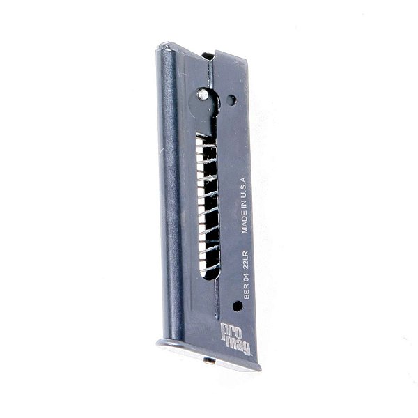 Carregador Ber 04 Beretta 21A Bobcat .22LR (07 tiros)Rd - Blue Stell - Pro Mag