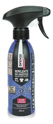 Repelente de Insetos p/ Roupas e Tecidos  - D-Fense Pro Tecidos 250ml