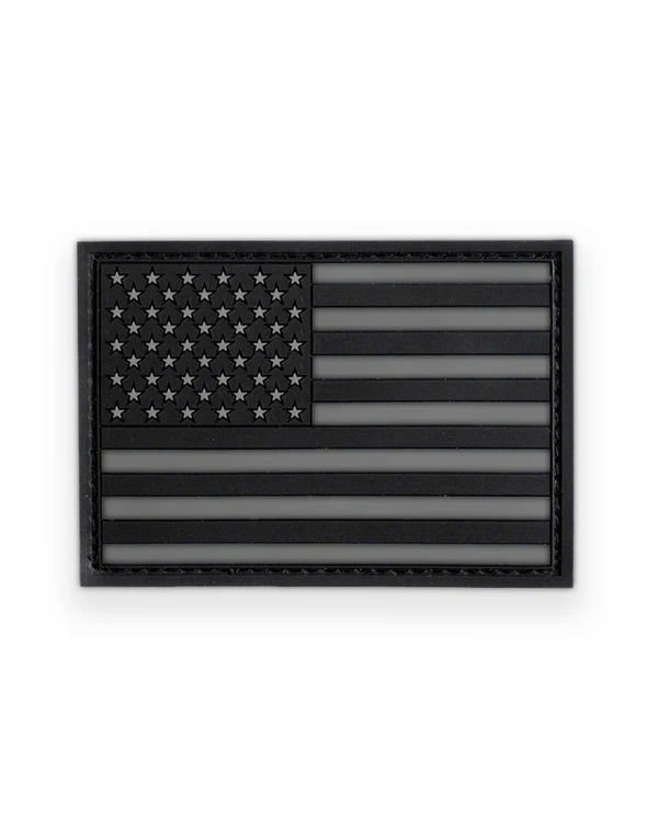 Patch Emborrachada Bandeira EUA Preto - Invictus