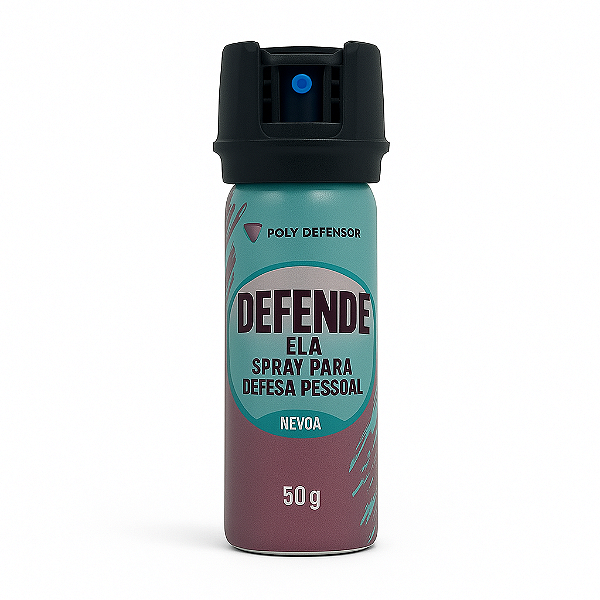 Spray para defesa pessoal tipo nevoa ela - Poly defensor