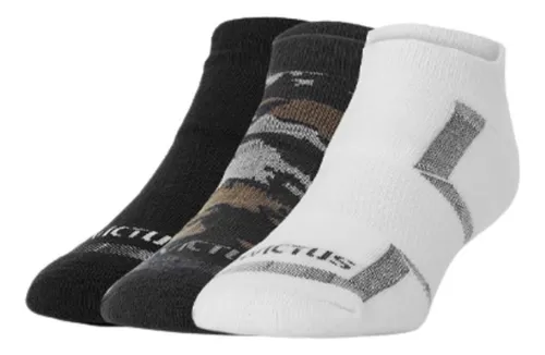 Kit Meia Tática Invictus Tech Preto / Branco - Tamanho 36-40