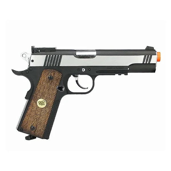Pistola Airsoft Wingun 1911 Special Metal CO2 6,0mm + Capa + Alvo Rossi