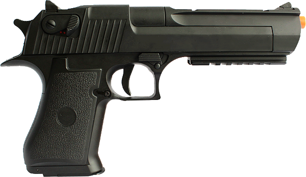 Pistola Airsoft Elétrica D.Eagle CM121 - 6mm + Capa + Alvo - Cyma