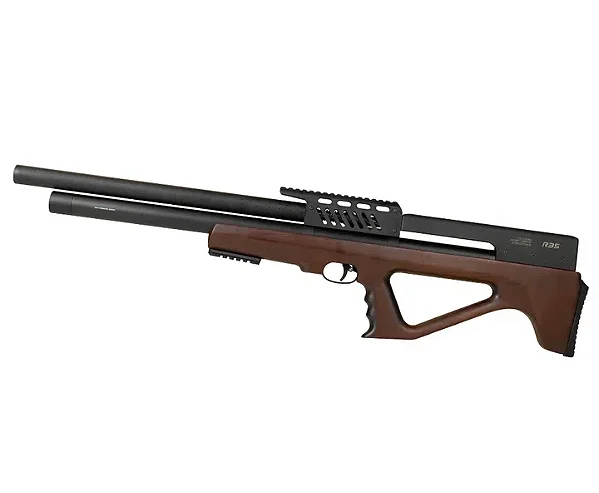 Carabina de Pressão PCP R35 Bullpup Madeira 6,35mm + Bomba + canivete + Alvo - Rossi