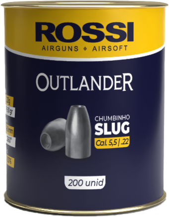 Chumbinho Slug Outlander 5.5mm (200un) - Rossi