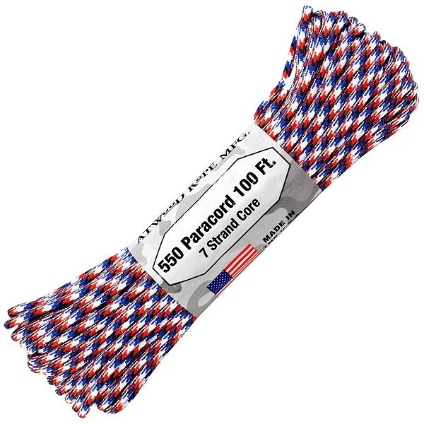 Rolo de Corda Paracord 30m Atwood 550LB - Old Glory