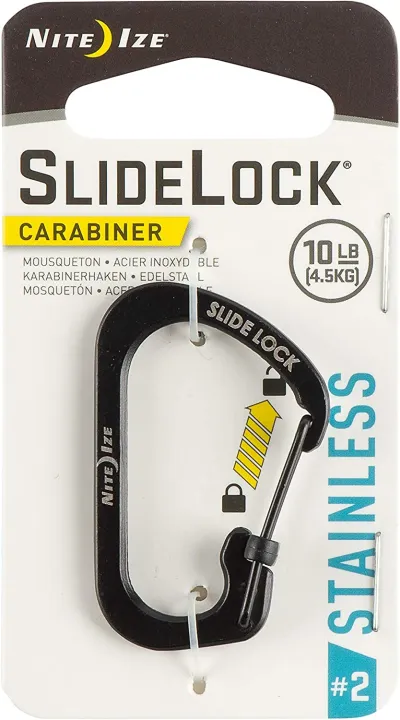 Mosquetão Slidelock 2 em Aço Inox CSL2-01-R6 - Nite Ize