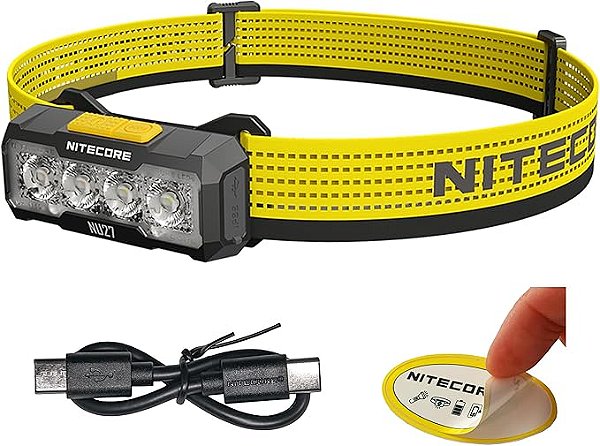 Lanterna de Cabeça Recarregável NU27 - Nitecore