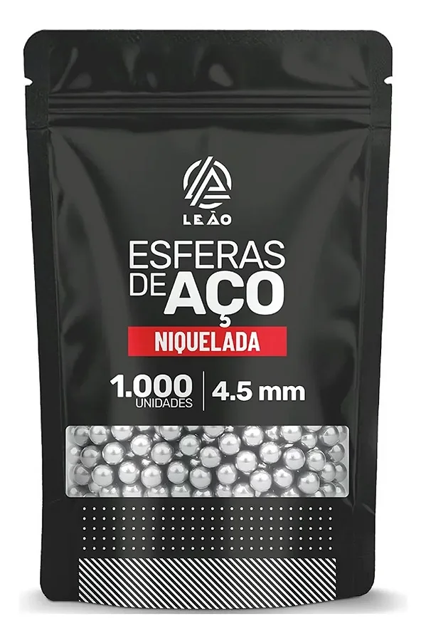 Esfera Metal Aço Niquel 4,5mm (1.000un) - Leão
