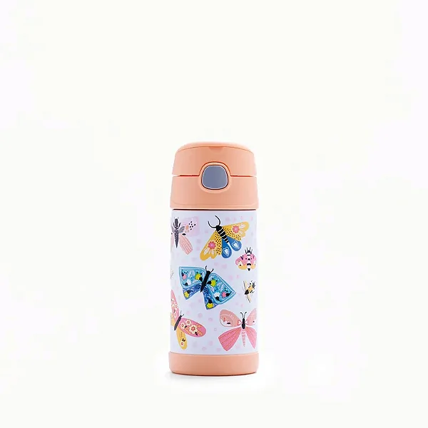 Garrafa Térmica Thermos Funtainer F401 Borboletas e Mariposas - 355ml