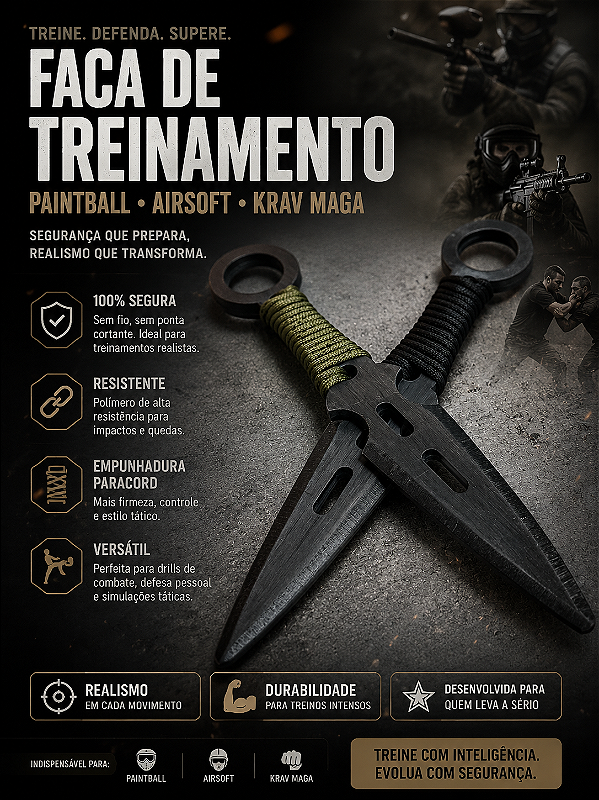 Faca Fake KUNAI Tática - CRAYER 02 ®