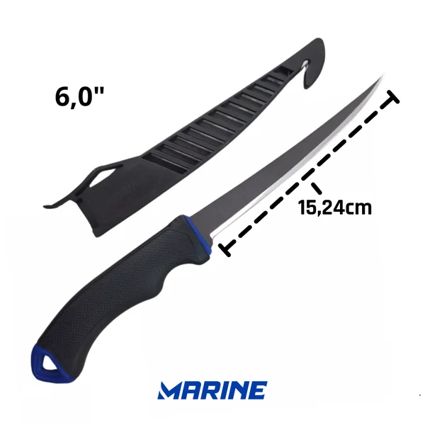 Faca Fillet MFK6T 15cm Teflon - Marine