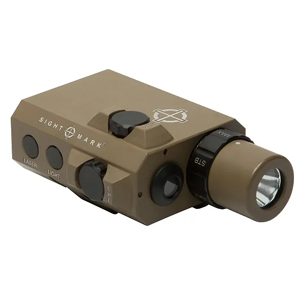 Lanterna LoPro Mini Combo com Mira Laser Verde - Dark Earth - Sight Mark