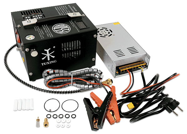 Compressor Compacto de Ar portátil 300 Bar Alta Pressão 12v - Rossi
