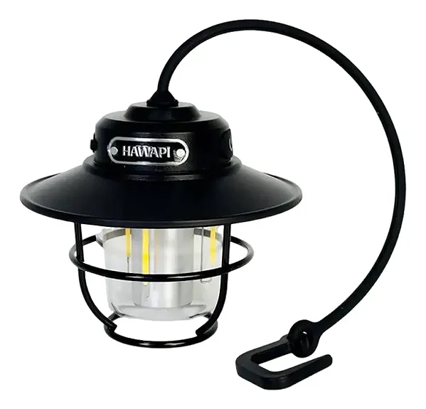 Lampião 250 Lumens, 4 modos, Entrada USB - Hawapi