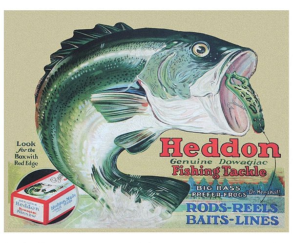 Placa Metálica Decorativa Heddon