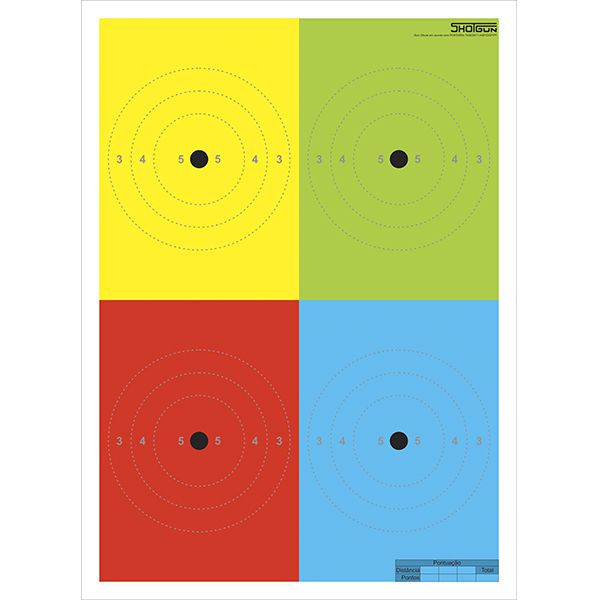 Alvo Percepção 4 Cores Sat/Anp Oficial (Laudos) - Shotgun