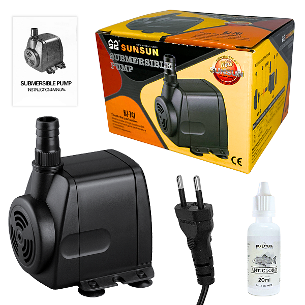 Bomba Submersa Sunsun Hj-741 600l/h 110v Filtro Lago Fonte