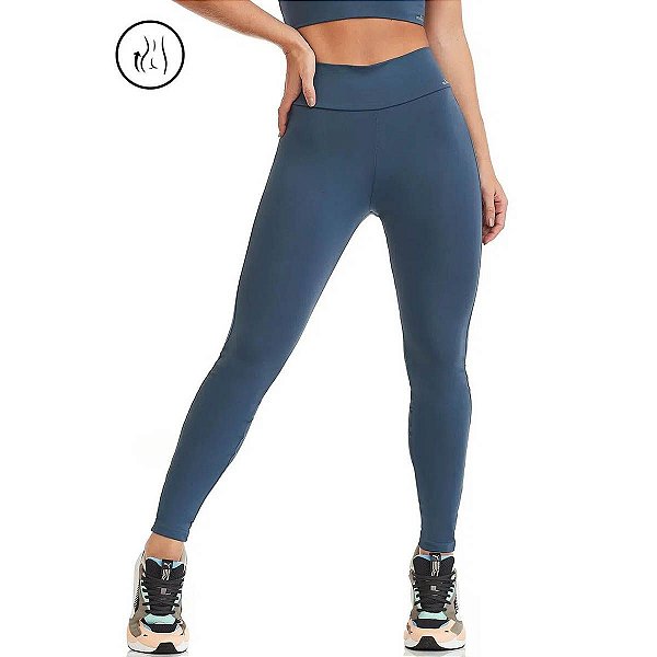 Calça Legging Empina Bumbum NZ Básica Azul CAJUBRASIL