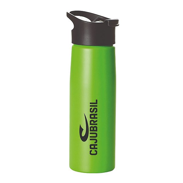 Garrafa Alumínio Slim Verde CAJUBRASIL