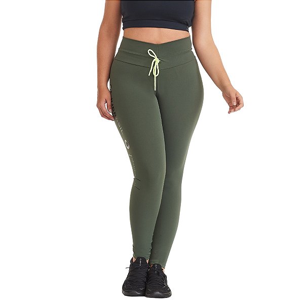 Calça Legging Plus Size Nakay Loved Verde CAJUBRASIL