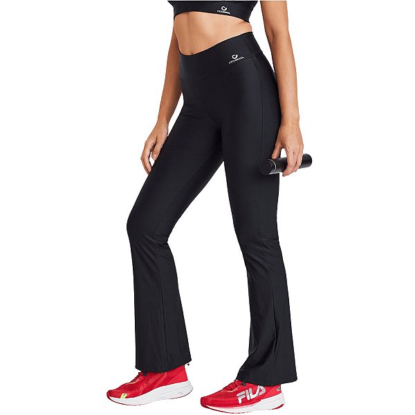 Calça Legging Flare Atletika Básica Preta CAJUBRASIL