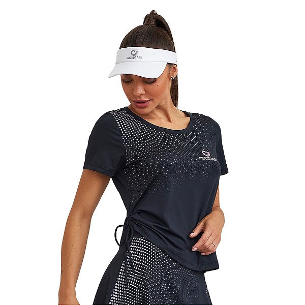 Blusa Light Com Amarração Lateral Preta CAJUBRASIL