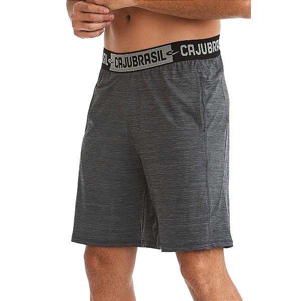 Bermuda Fitness Masculina Sport Cinza CAJUBRASIL