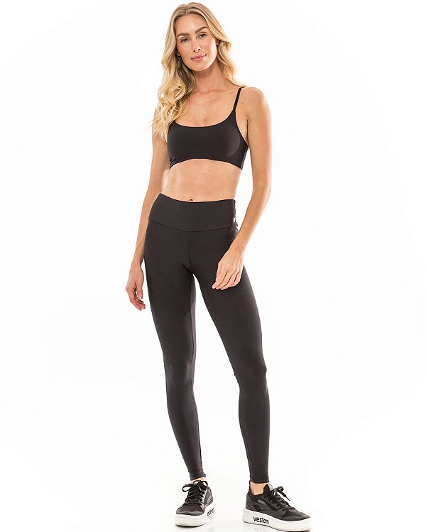 Conjunto Top e Legging Park Preto VESTEM