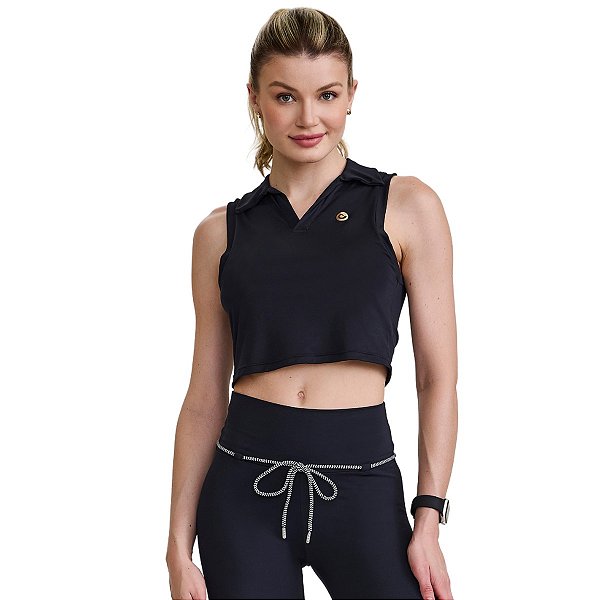 Cropped Skin Dry Preto CAJUBRASIL