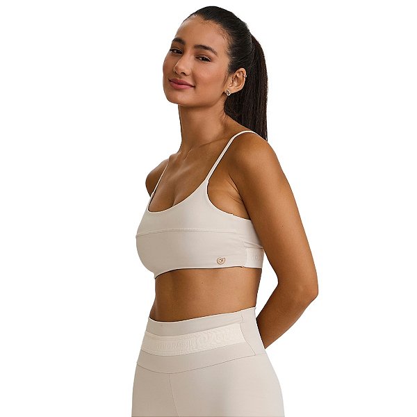 Top Hyper Elástico Exclusivo Off White CAJUBRASIL