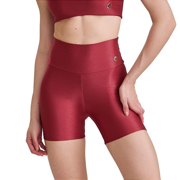 Short com Brilho e Textura Marrom Sensuale CAJUBRASIL